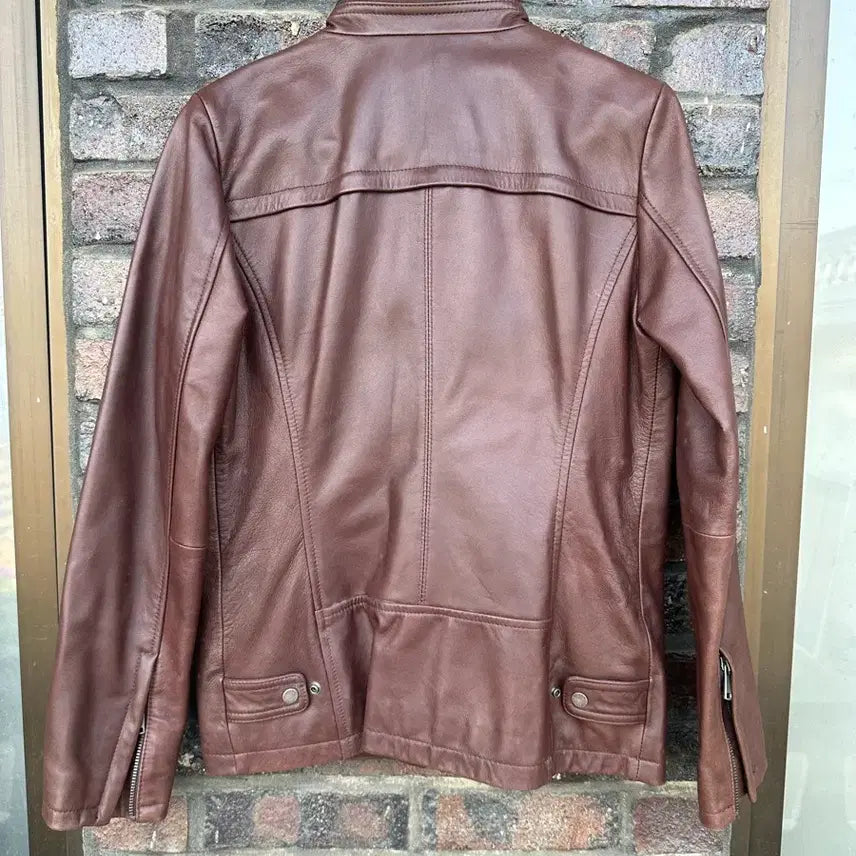 [BUNJANG] Andrew Marc Leather Jacket Brick Color / Andrew Marc 레더 자켓 브릭색