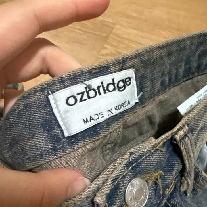 [BUNJANG] OZ Bridge Washed Denim Skirt / 오즈브릿지 워싱 데님 스커트