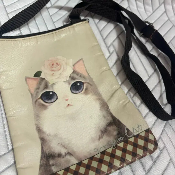 [BUNJANG] Vintage Mori Girl Cat Handbag / 빈티지 고양이 핸드폰 가방 모리걸