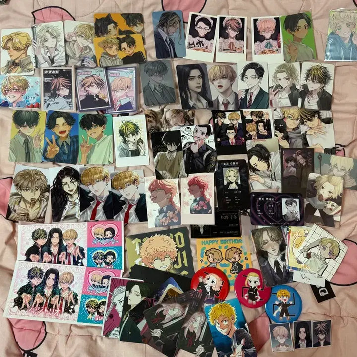 [BUNJANG] Tokyo Revengers Official &amp; Unofficial Photocard Set (approx. 100 cards) / 도리벤 공굿+비공굿 포토카드 약 100장 (김제로님, 실종님등등)