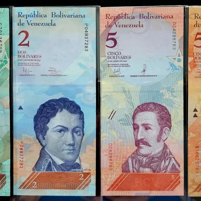 [BUNJANG] Venezuela Bolivars Banknotes 13 pcs Bundle Set / 베네수엘라 볼리바르 지폐 13장 일괄
