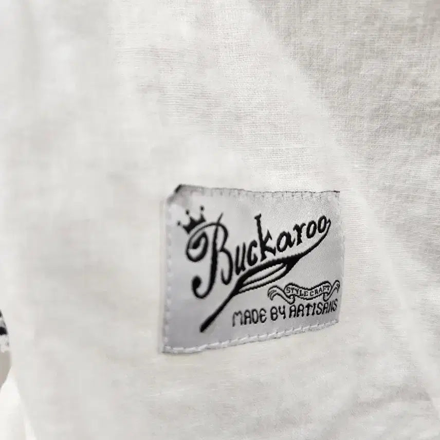 [BUNJANG] Buckaroo White Linen Shirt L / 버카루 화이트 린넨 셔츠 L