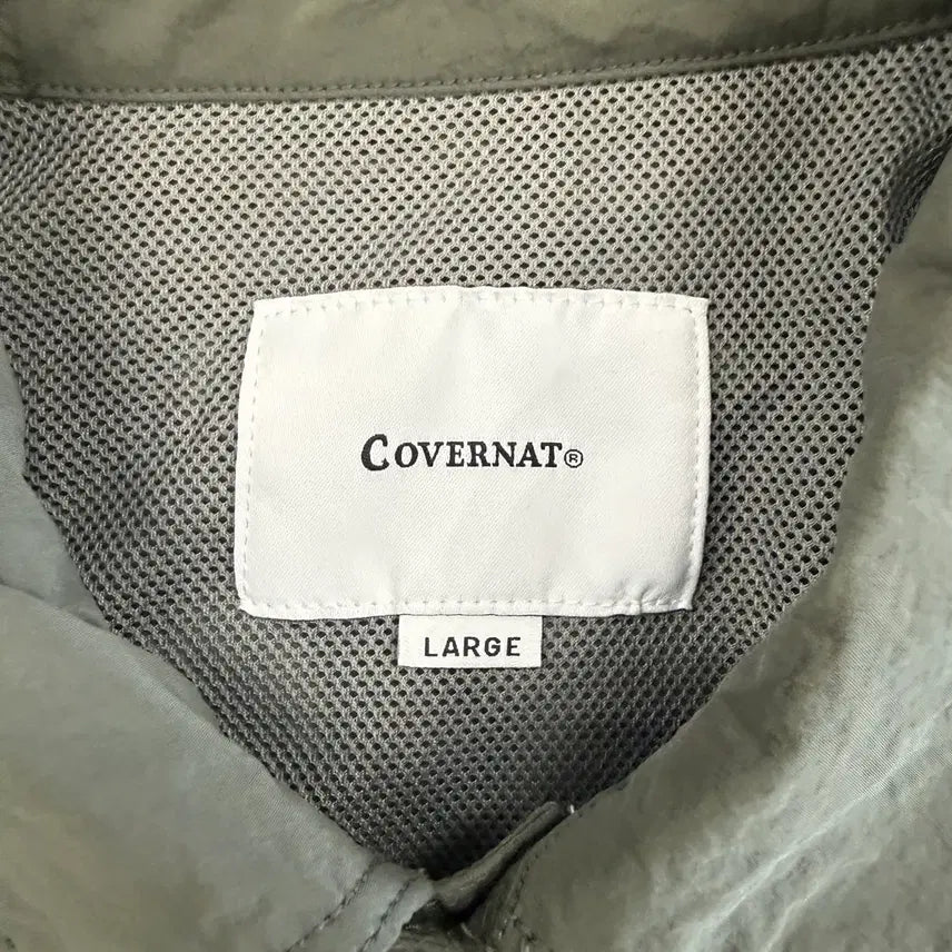 [BUNJANG] Covernat Woven Two-Pocket Short-Sleeve Shirt Silver / (L)커버낫 Covernat 우븐 투포켓 반팔셔츠(실버)