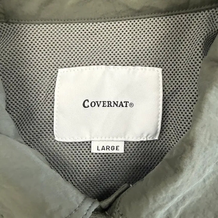 [BUNJANG] Covernat Woven Two-Pocket Short-Sleeve Shirt Silver / (L)커버낫 Covernat 우븐 투포켓 반팔셔츠(실버)