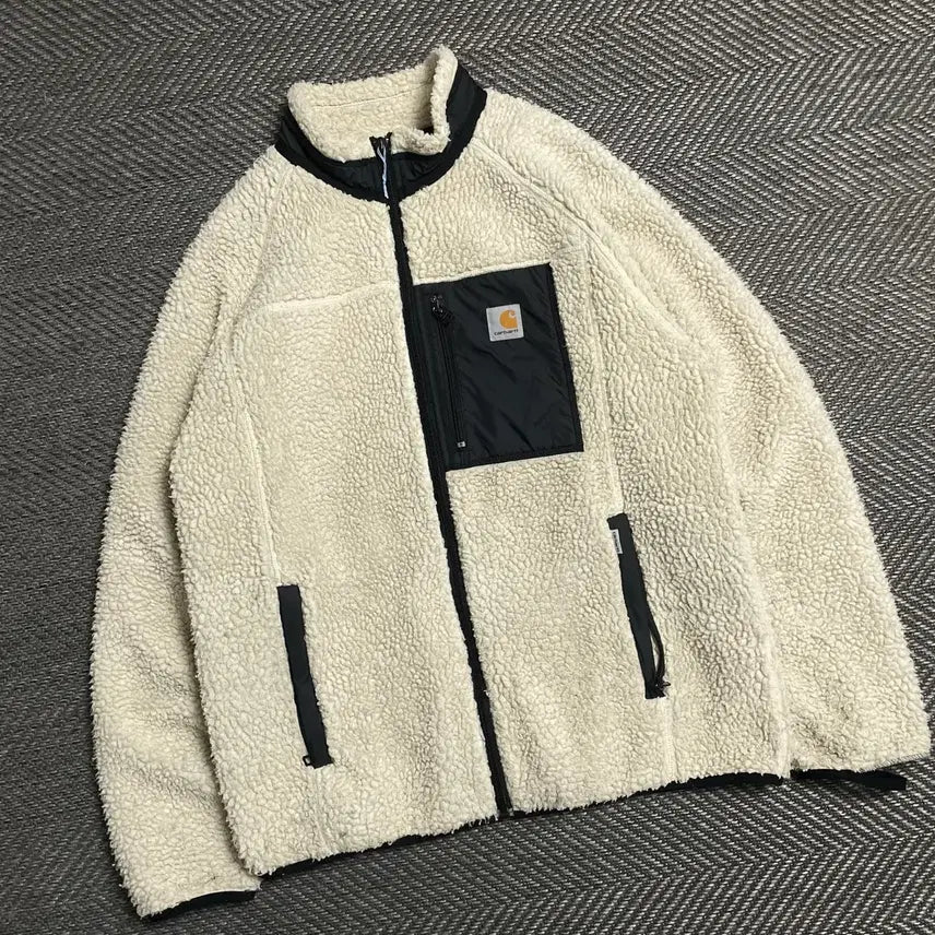 [BUNJANG] Carhartt WIP Patch Logo Sherpa Fleece Jacket / 칼하트 WIP 패치 로고 쉐르파 플리스 자켓y 5420