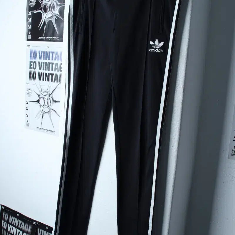 [BUNJANG] Adidas Firebird Track Pants Black Three Stripes Old School / (M) 아디다스 트레이닝복 바지 파이어버드 블랙 삼선 올드스쿨-261D