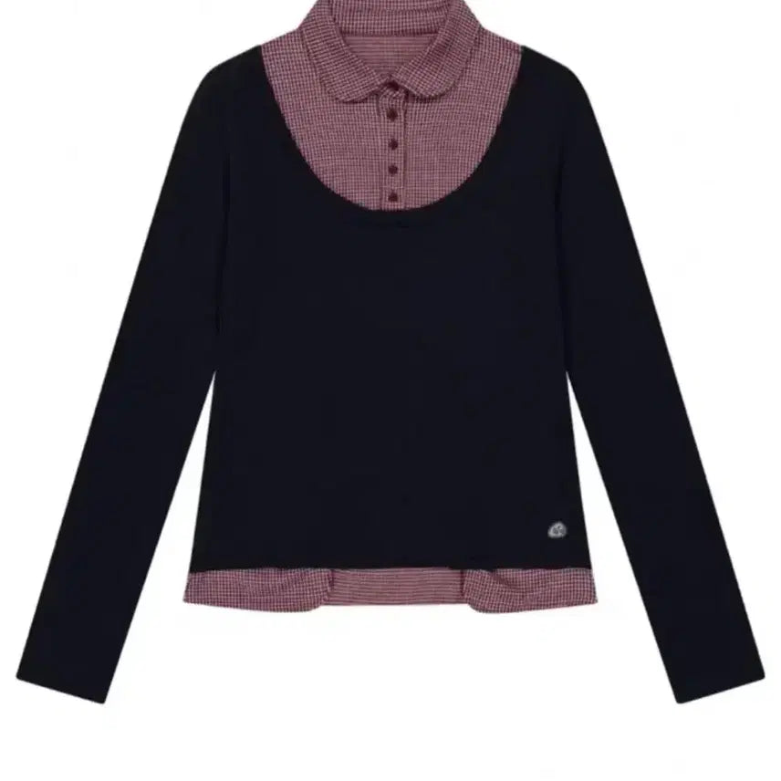 [BUNJANG] Koiseo Reversible Collar Long Sleeve Navy / 코이세이오 리버시블 카라 롱슬리브 네이비