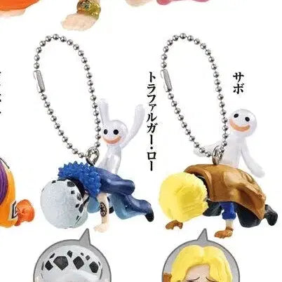 [SOLD OUT] 로우 + 사보 네거티브 호로호로 키링 미개봉 원피스 가챠