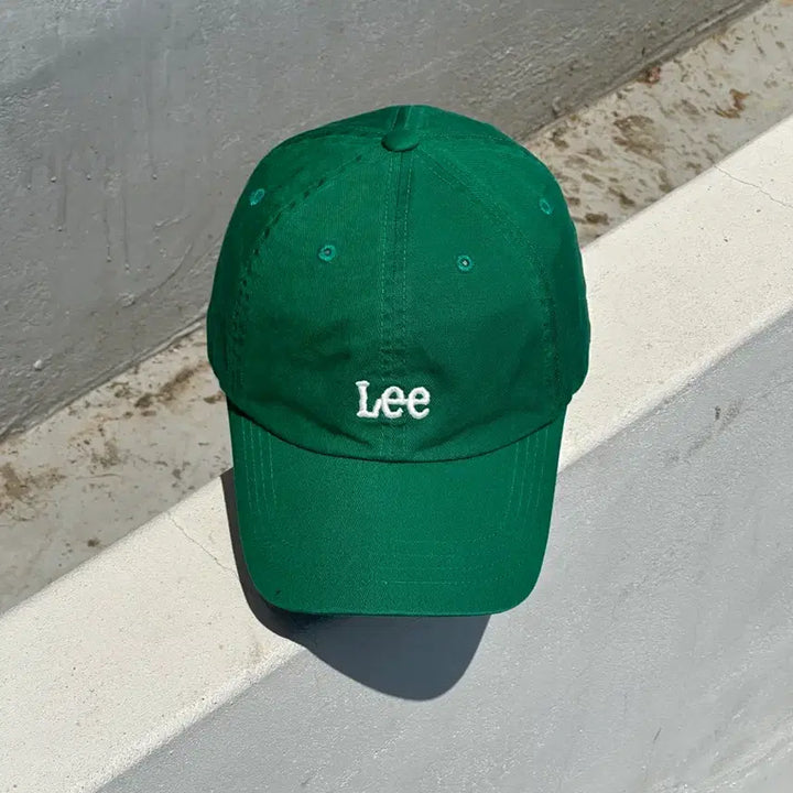 [BUNJANG] Lee Green Logo Ball Cap / [M-L] Lee 리 로고 그린 볼캡 모자