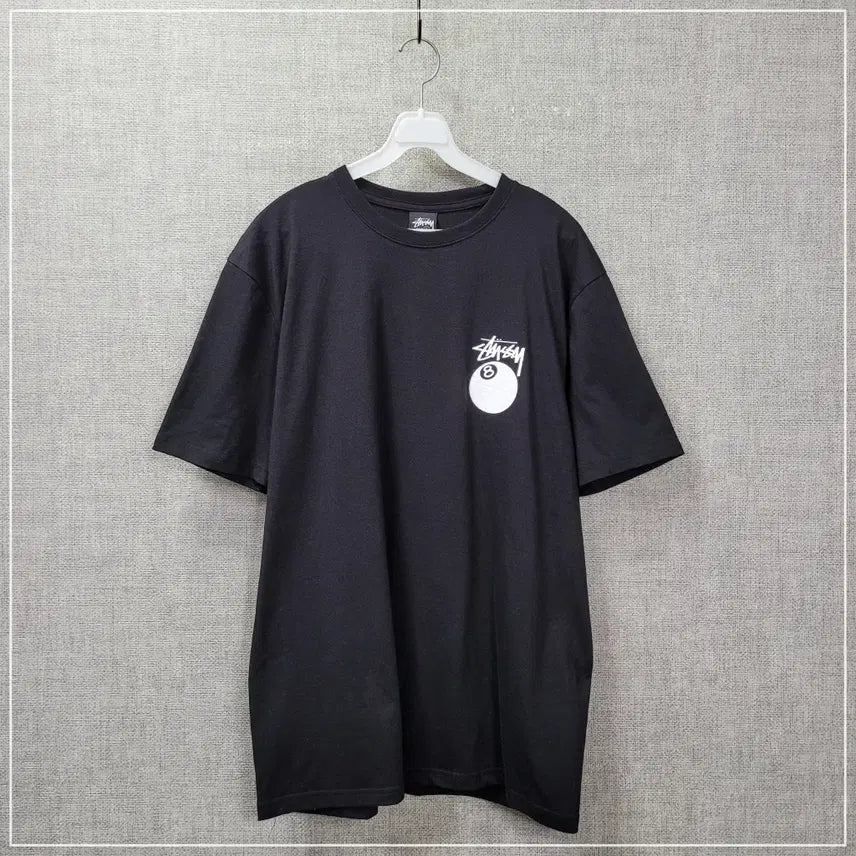 [BUNJANG] Stussy 8-Ball Black Short Sleeve T-Shirt Men&