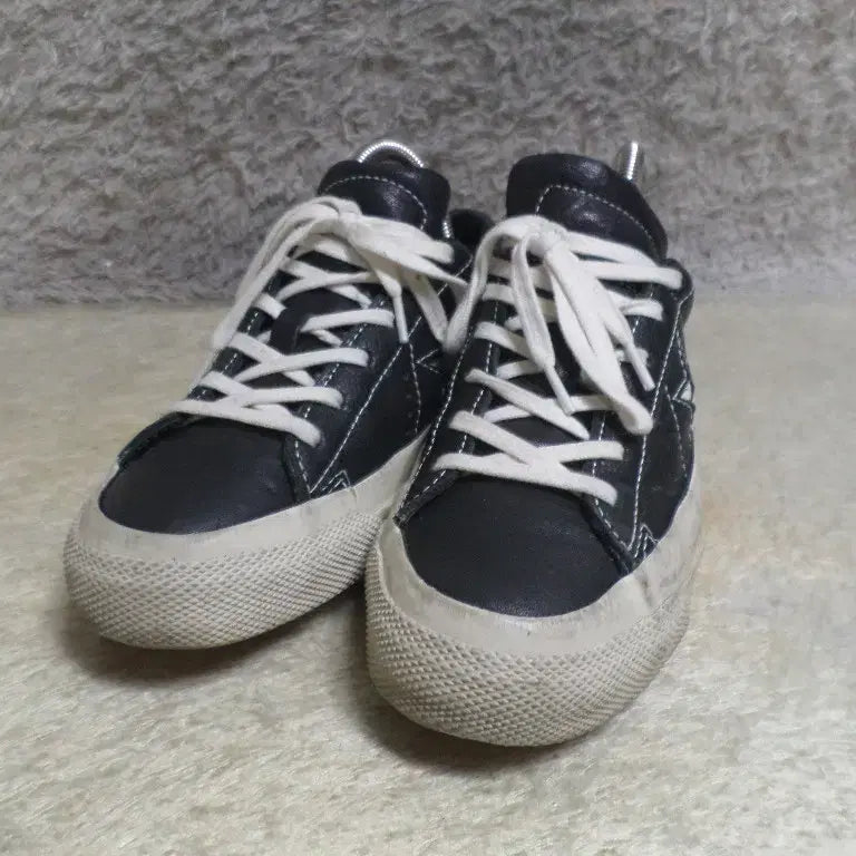 [BUNJANG] John Varvatos Converse One Star Black Sneakers / 후루룩구제 230 컨버스 존바바토스 원스타 블랙 운동화 260501