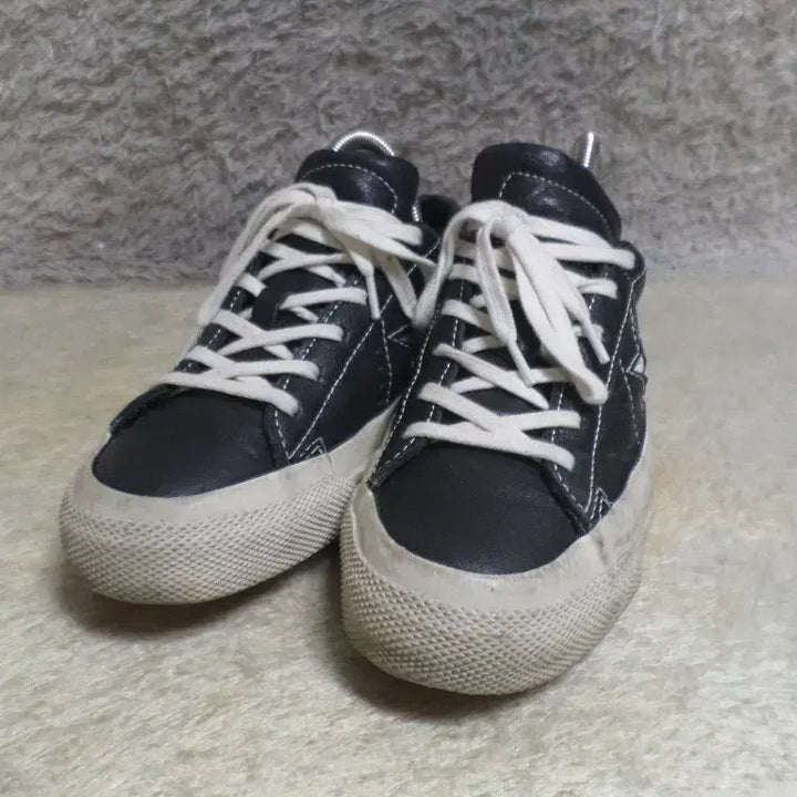 [BUNJANG] John Varvatos Converse One Star Black Sneakers / 후루룩구제 230 컨버스 존바바토스 원스타 블랙 운동화 260501