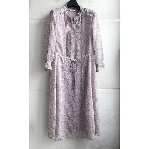 [BUNJANG] BCBG Pink Floral Chiffon 8-Sleeve Midi Dress / BCBG 정품/2021 - 통통55/새거수준