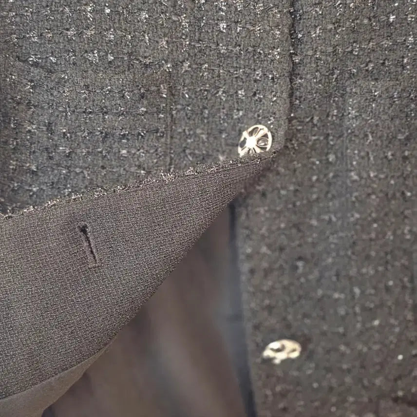[BUNJANG] Georges Rech Black Tweed Jacket / 조르쥬 레쉬 블랙 트위드 자켓 66