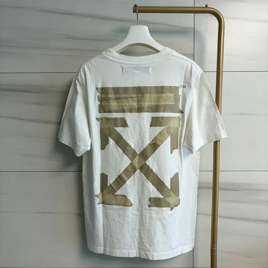 [BUNJANG] Off-White Tape Arrow Short Sleeve T-Shirt / [정품] 오프화이트 테이프 애로우 반팔티