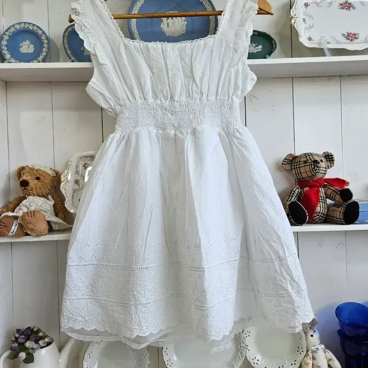 [BUNJANG] Ank Rouge Cotton Lace Dress / 앙크루즈(Ank Rouge) 코튼 레이스 원피스