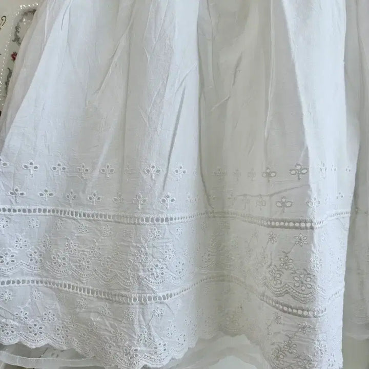 [BUNJANG] Ank Rouge Cotton Lace Dress / 앙크루즈(Ank Rouge) 코튼 레이스 원피스