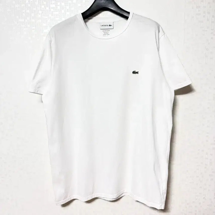 [BUNJANG] Lacoste White Short Sleeve T-Shirt / [L,100]라코스테 반팔티 화이트 lacoste