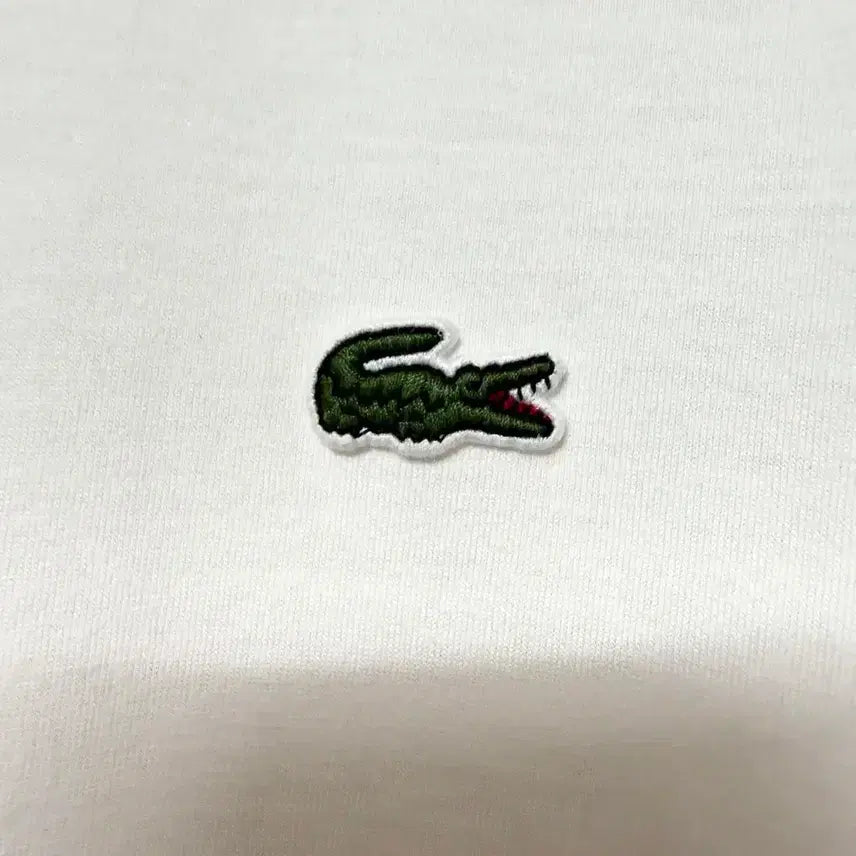 [BUNJANG] Lacoste White Short Sleeve T-Shirt / [L,100]라코스테 반팔티 화이트 lacoste