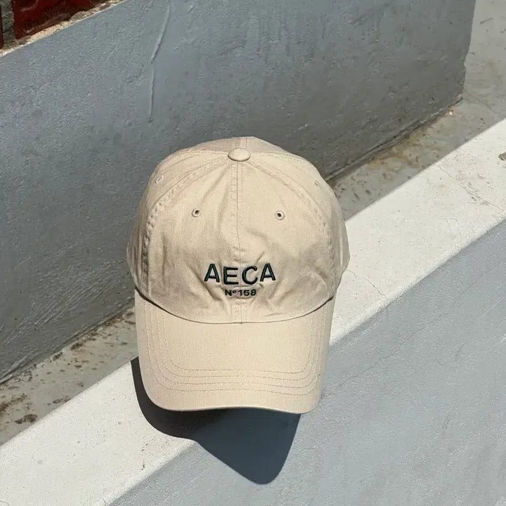 [BUNJANG] AECA White Beige Ball Cap Hat / [F] AECA 에이카화이트 베이지 볼캡 모자