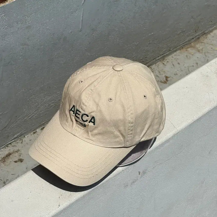 [BUNJANG] AECA White Beige Ball Cap Hat / [F] AECA 에이카화이트 베이지 볼캡 모자