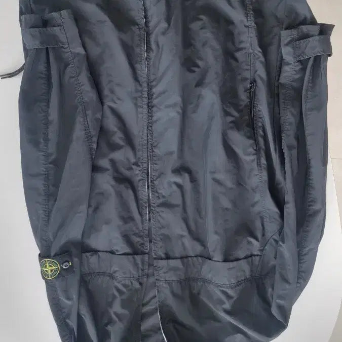 [BUNJANG] Stone Island Black Micro reps Windbreaker Jacket / 스톤아일랜드 블랙 마이크로 랩스 바람막이 자켓