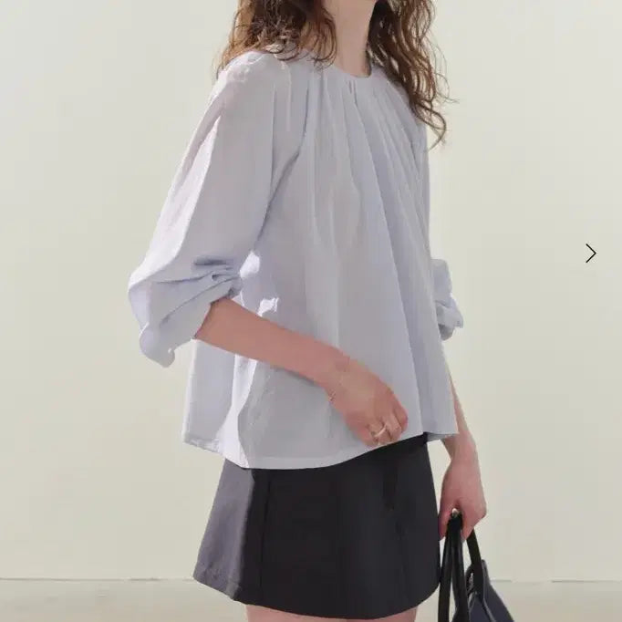 [BUNJANG] SIHE HAZE Pintuck Blouse / (새상품) 시에 헤이즈 핀턱 블라우스