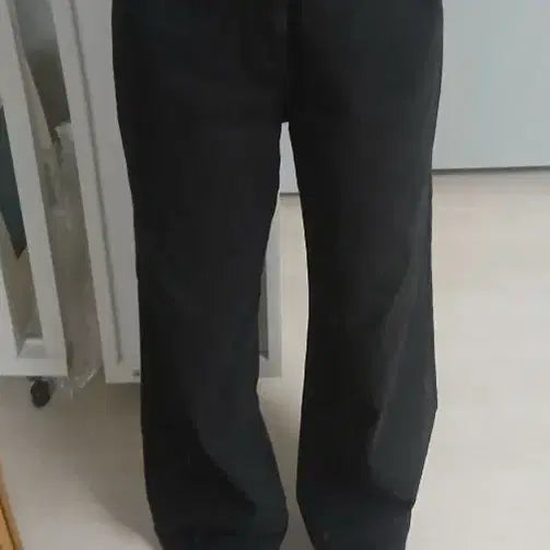 [BUNJANG] Wide Leg Black Denim Jeans / 와이드통 블랙진