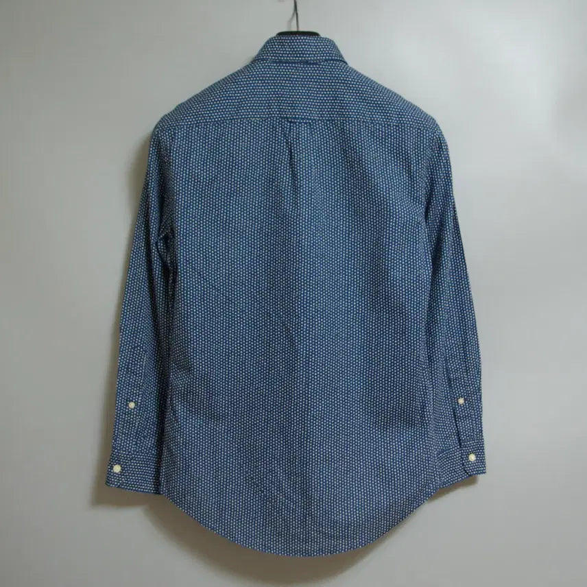 [BUNJANG] Club Monaco Navy Polka Dot Slim Fit Button-Down Shirt XS / 클럽모나코 도트패턴 셔츠 XS