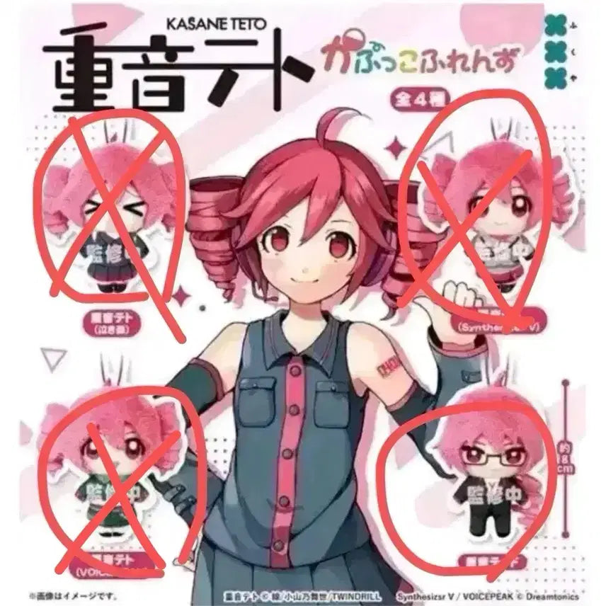 [BUNJANG] Kasane Teto Kapuko Friends Gacha Figure / 카사네 테토 카푸코 프렌즈 가챠