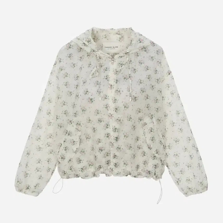 [BUNJANG] Thursday Island Floral Print Lightweight Windbreaker Jacket / 써스데이아일랜드바람막이 여름점퍼