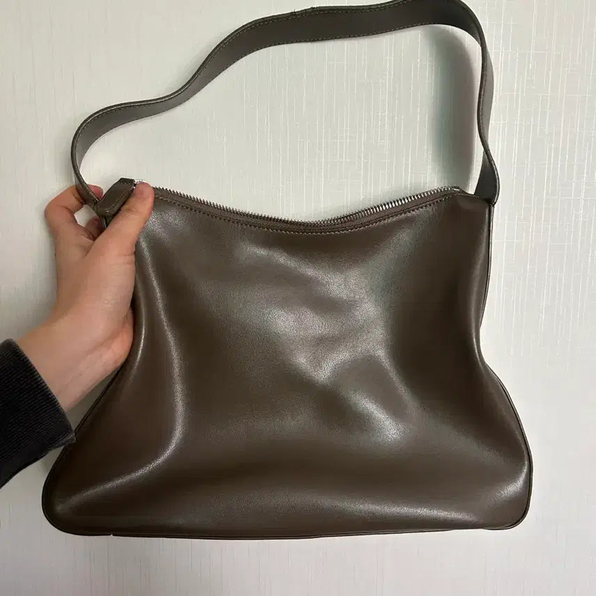 [BUNJANG] Nothing Written Brown Leather Shoulder Bag / 낫띵리튼 NOTHING WRITTEN 브라운 숄더백