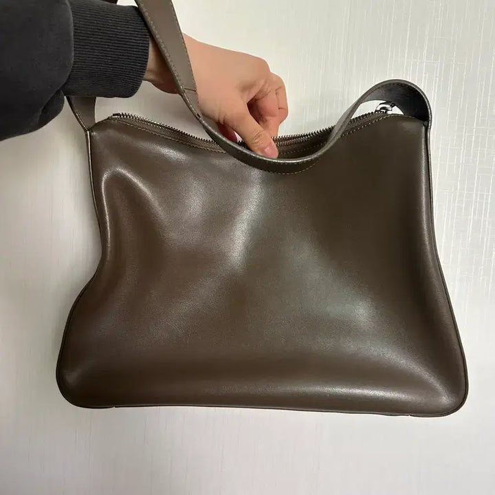[BUNJANG] Nothing Written Brown Leather Shoulder Bag / 낫띵리튼 NOTHING WRITTEN 브라운 숄더백