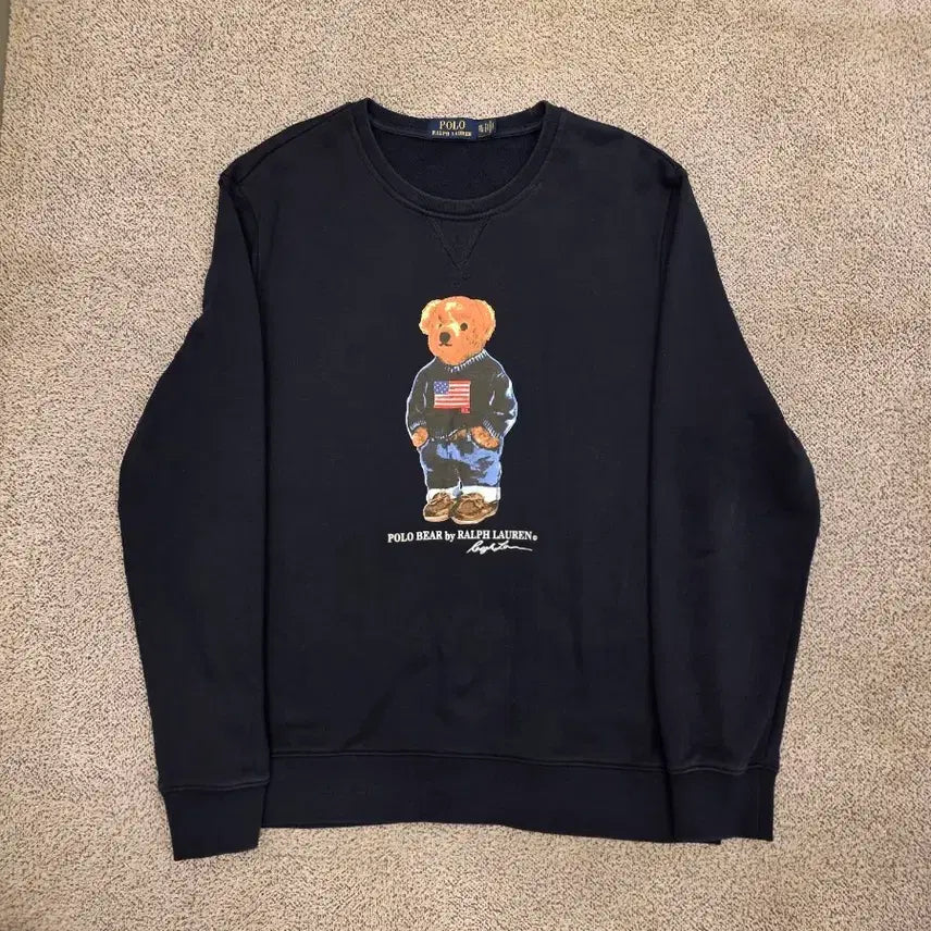 [SOLD OUT] 폴로 랄프로렌 폴로베어 맨투맨 네이비