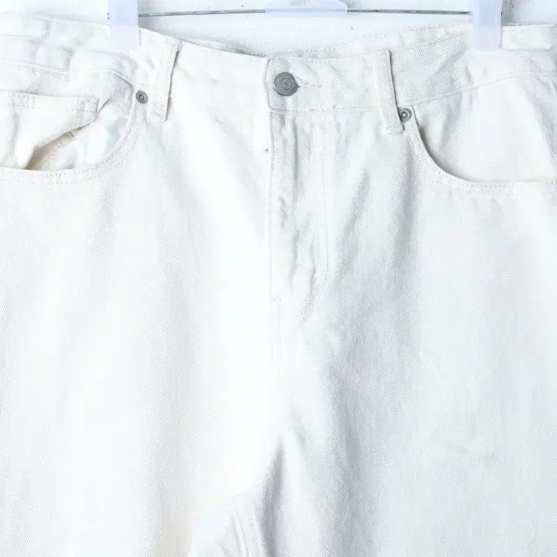 [BUNJANG] Musinsa Standard Cotton Pants Ivory / (M-L) 무신사 스탠다드 면바지 팬츠 아이보리 아메카지-2628