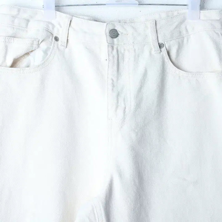 [BUNJANG] Musinsa Standard Cotton Pants Ivory / (M-L) 무신사 스탠다드 면바지 팬츠 아이보리 아메카지-2628