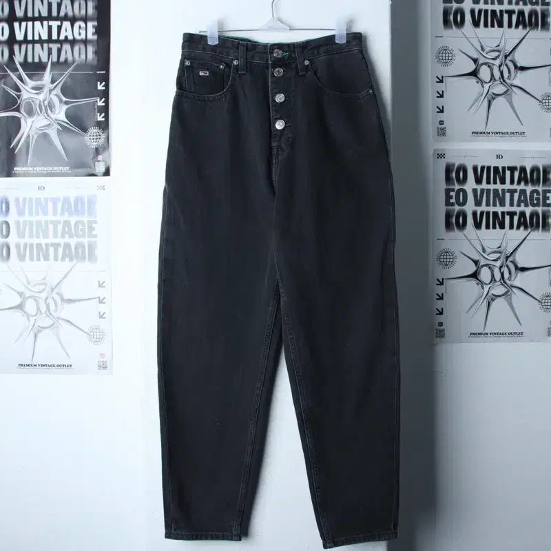 [BUNJANG] Tommy Hilfiger Black Denim Jeans / W(S-M) 타미힐피거 청바지 데님 흑청 아메카지-262A