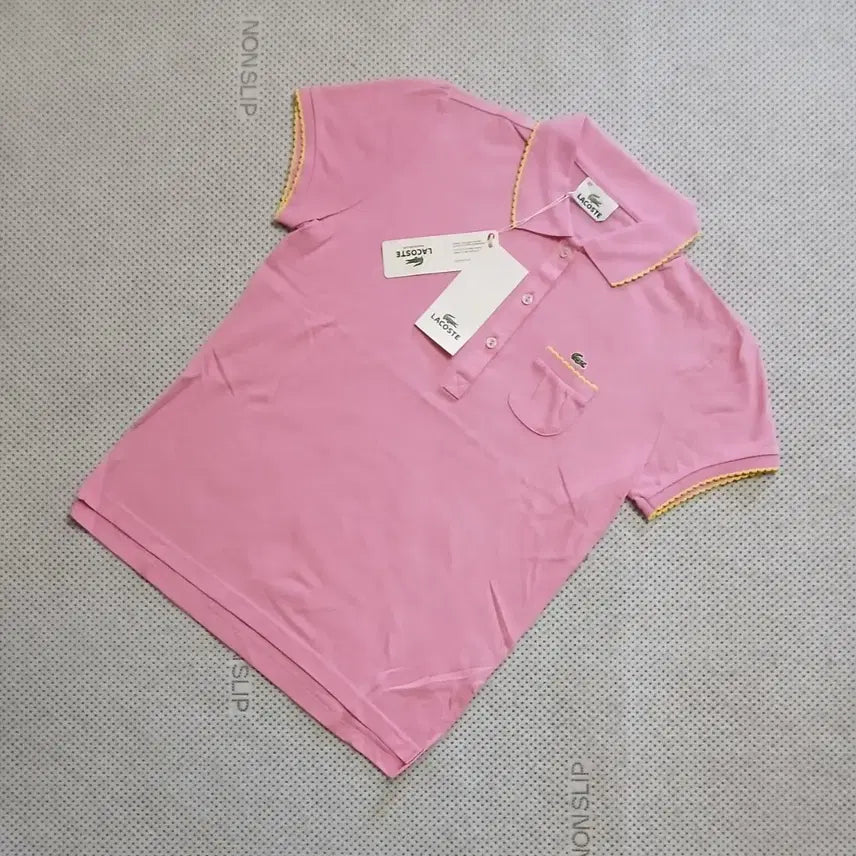 [BUNJANG] Lacoste Pink Short Sleeve Polo Shirt / 라코스테 핑크색 반팔 카라티 새상품