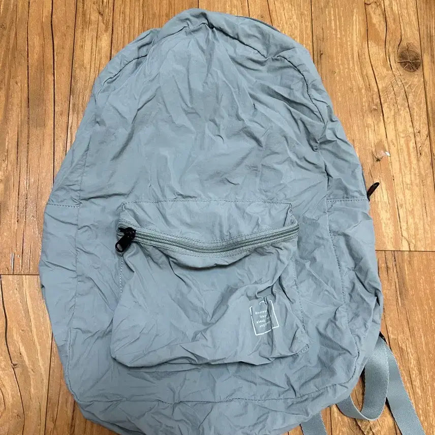 [BUNJANG] Folder Ultralight Gray Foldable Backpack / 폴더 초경량 그레이 접이식 백팩