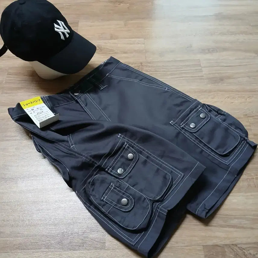 [BUNJANG] Japanese Used Cargo Shorts Workwear Pants / 일본판 미사용 카고 반바지 워크웨어 스티치 바지 쇼츠 팬츠