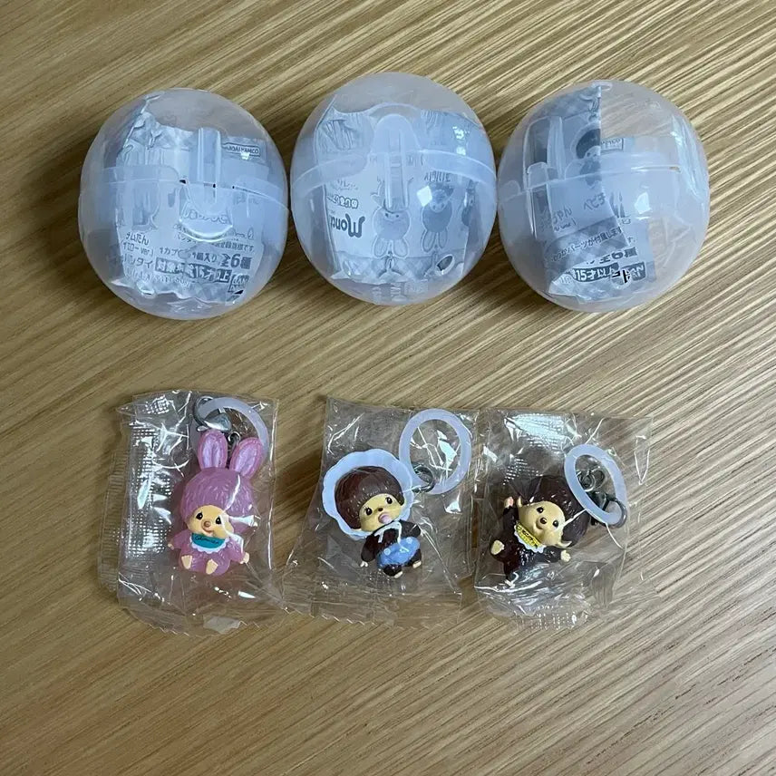 [BUNJANG] Monchhichi Mezurushi Set (2nd Edition, 3 Types, Sealed) / 몬치치 메지루시 2탄 3종 세트 (미개봉)