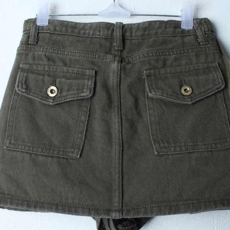 [BUNJANG] Brand Vintage Cargo Skirt Khaki / W(S) 브랜드빈티지 스커트 치마 카고 카키 밀리터리 아메카지-262E