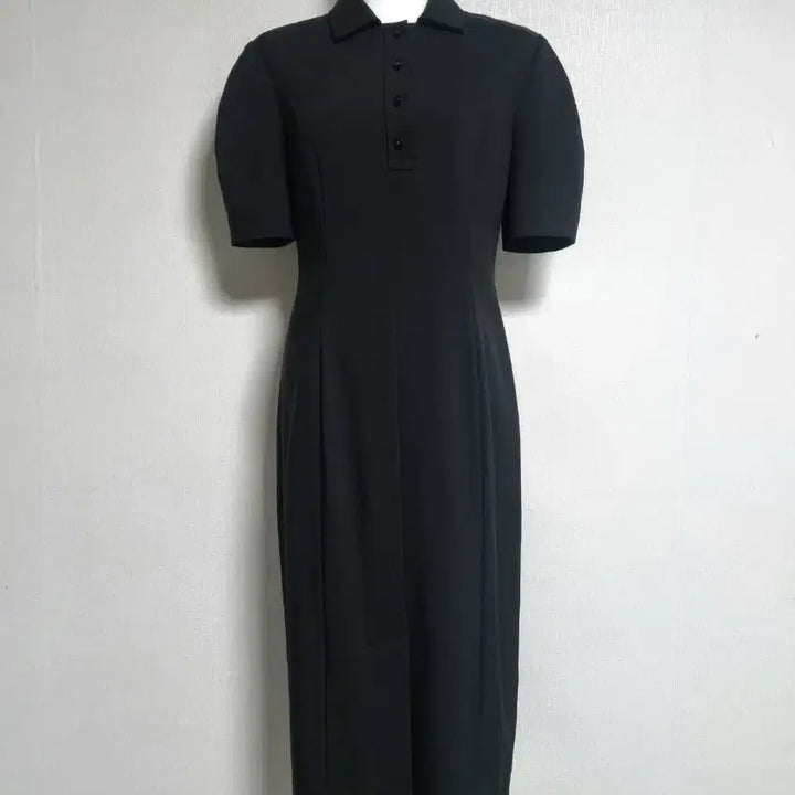 [BUNJANG] Kara Button Short Sleeve Long Dress / L338 카라버튼반팔롱원피스