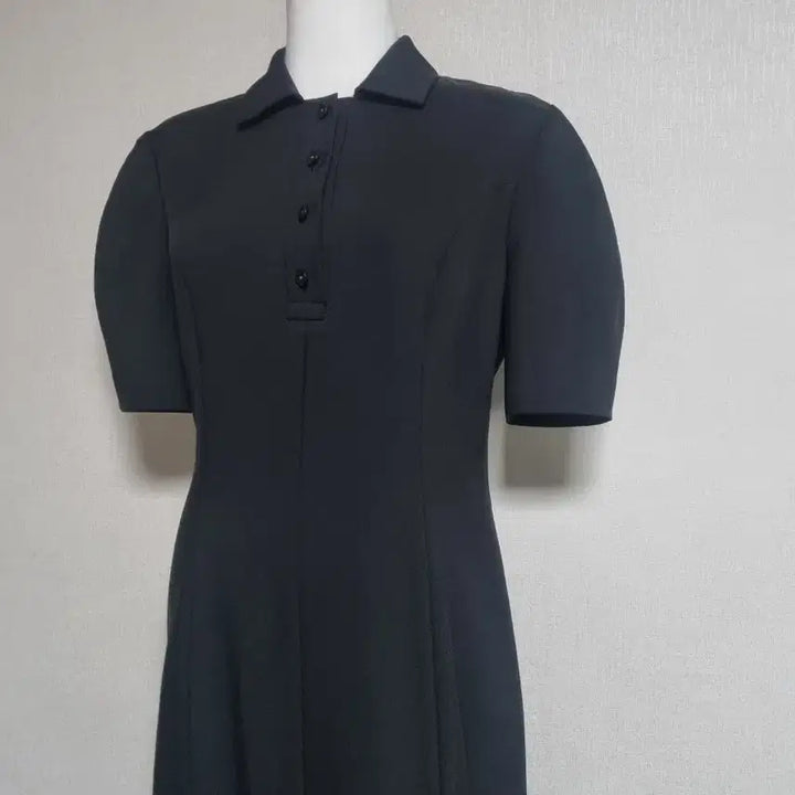 [BUNJANG] Kara Button Short Sleeve Long Dress / L338 카라버튼반팔롱원피스