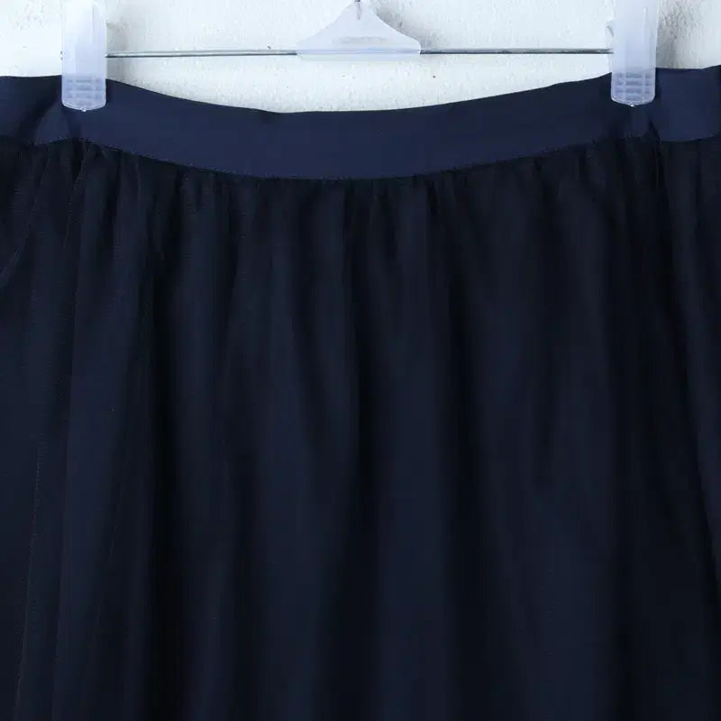 [BUNJANG] DewyDewy Layered Flower Skirt Navy / W(M-L) 듀이듀이 스커트 치마 레이어드 플라워 네이비-262F