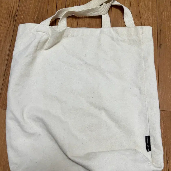 [BUNJANG] Miss Hong Ivory Big Eco Bag / 미스홍 아이보리 빅 에코백