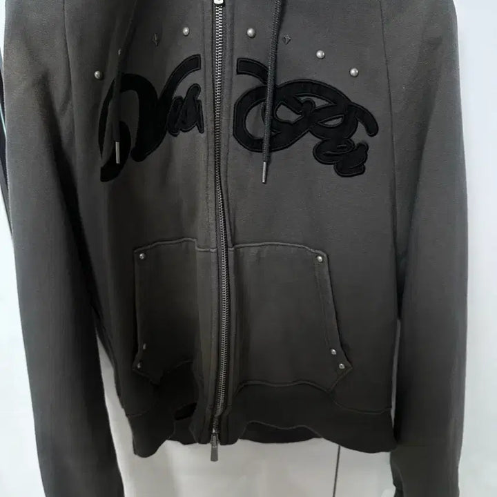 [BUNJANG] Illigo Charcoal Hoodie Zip-up S / 일리고 후드집업 차콜 s