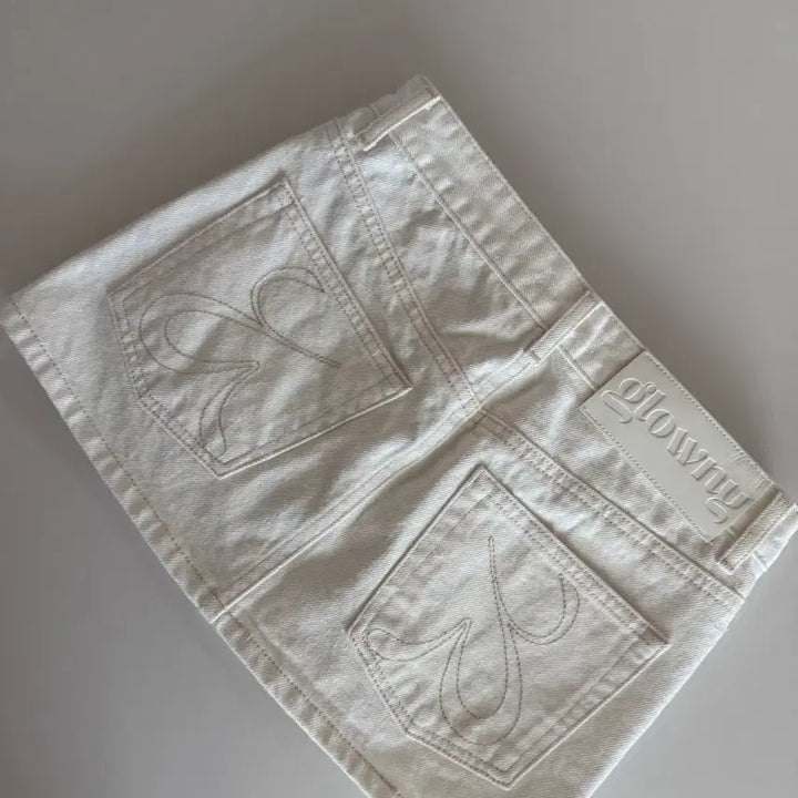 [BUNJANG] Glony 99 Low Rise Mini Skirt White S Size / 새상품) 글로니 99 로우라이즈 미니스커트 화이트 s사이즈