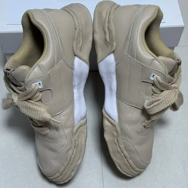 [BUNJANG] Mihara Yasuhiro Parker Leather Sneakers Beige EU43 / 미하라 야스히로 파커 레더 스니커즈 43사이즈 판매