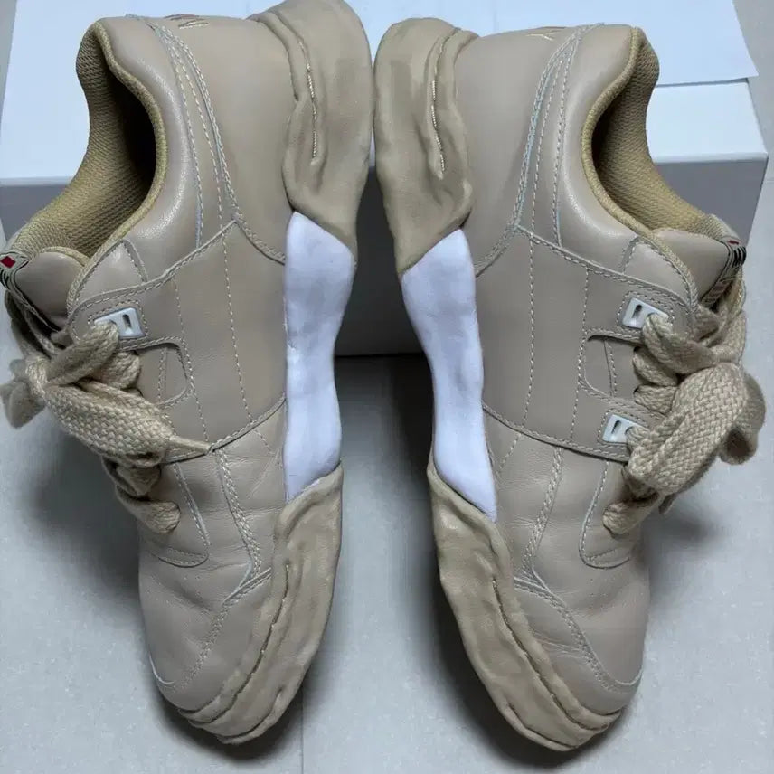 [BUNJANG] Mihara Yasuhiro Parker Leather Sneakers Beige EU43 / 미하라 야스히로 파커 레더 스니커즈 43사이즈 판매